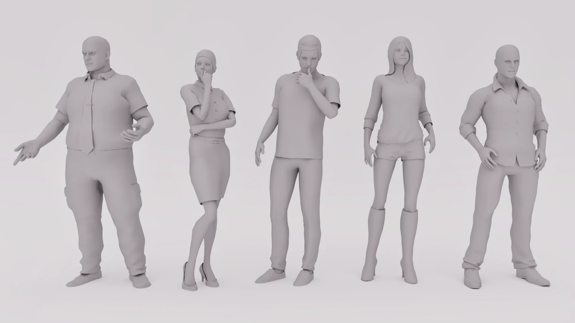 Casual People 3D Pack Vol.1