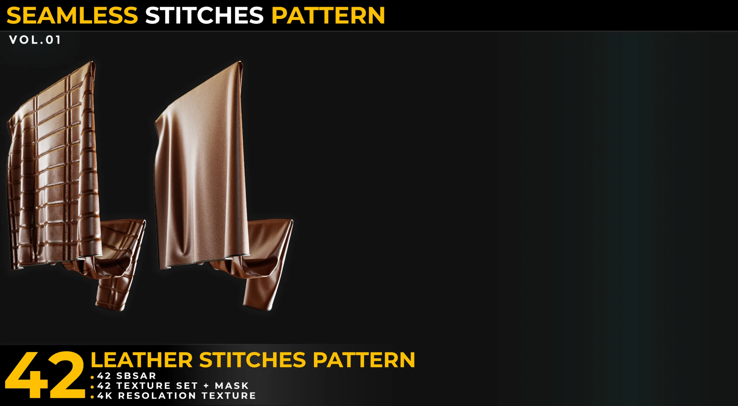 42 Leather Stitches Pattern Vol.01