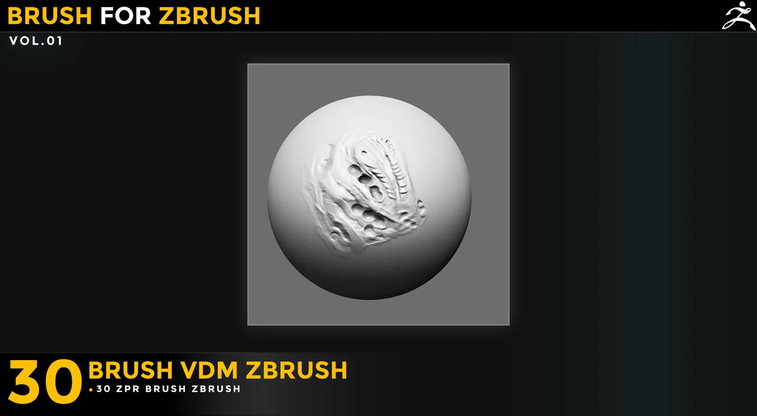 30 Vdm Brush Draogon for Zbrush zbr Vol 01