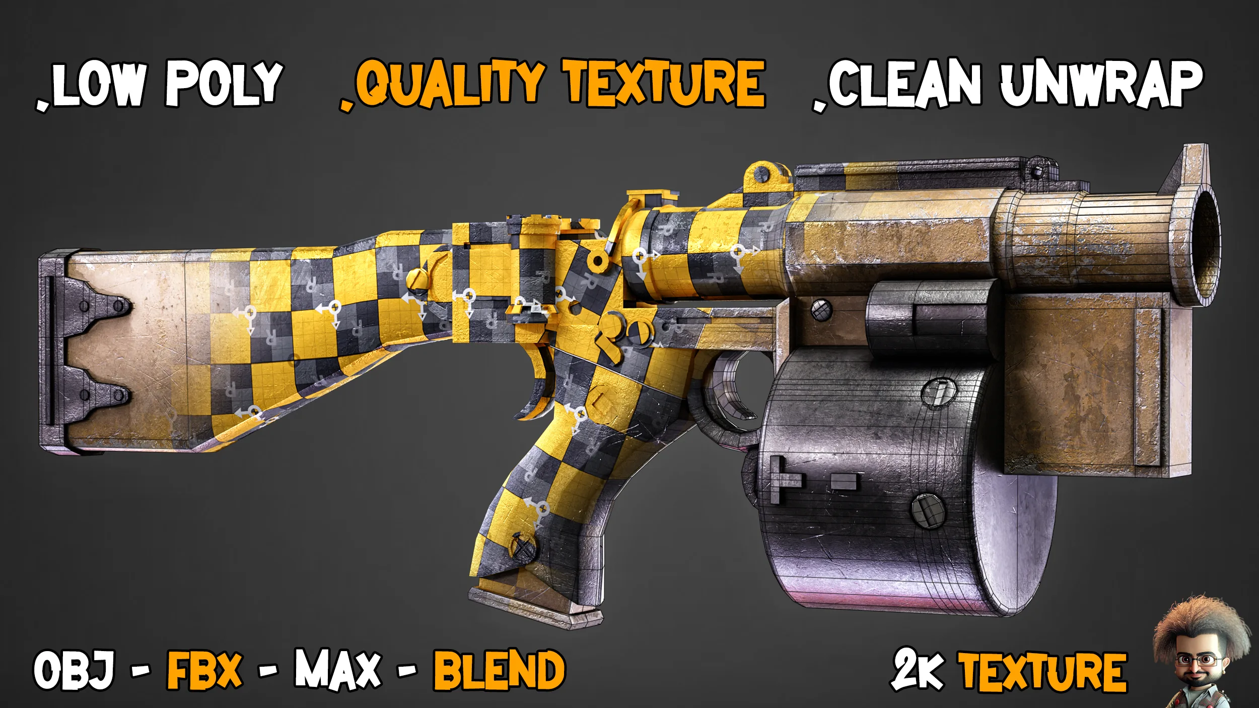 55 Super Game-Ready Guns + Texture – Vol 01