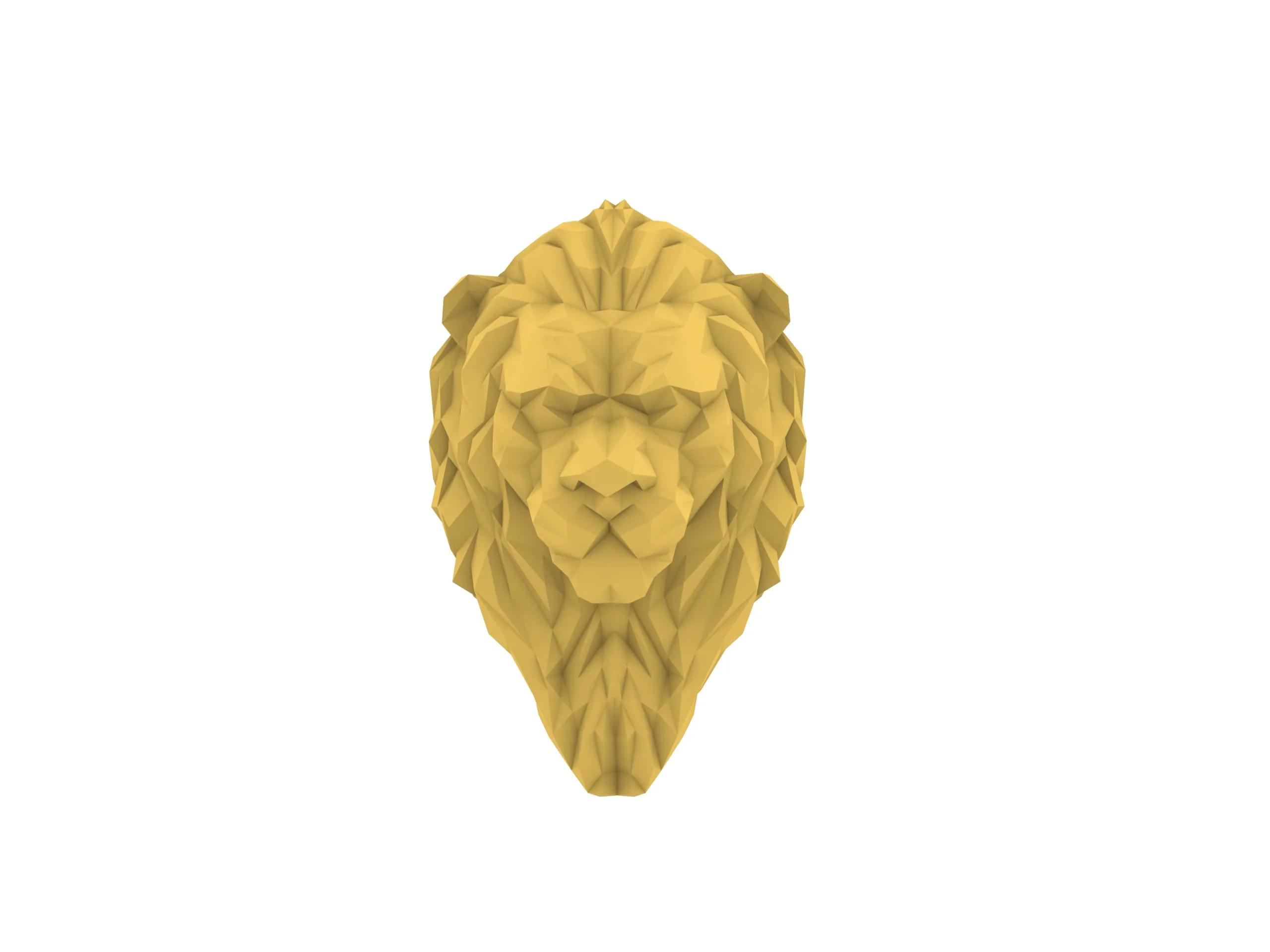 Low poly Lion 3d Model