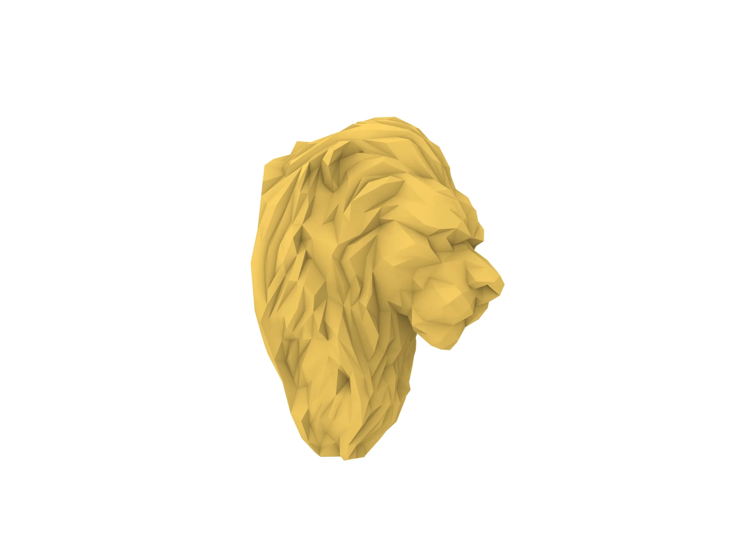 Low poly Lion 3d Model