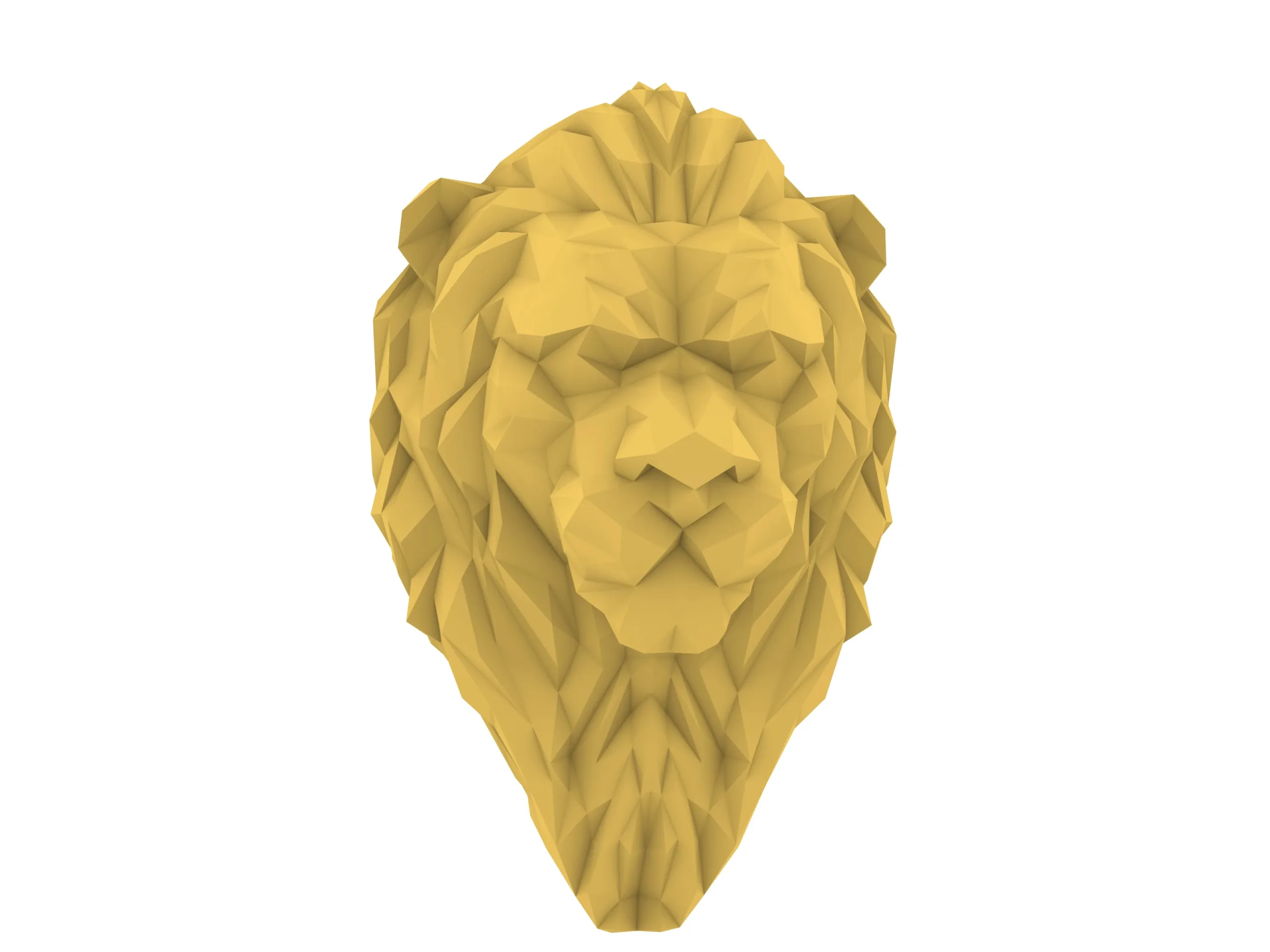 Low poly Lion 3d Model