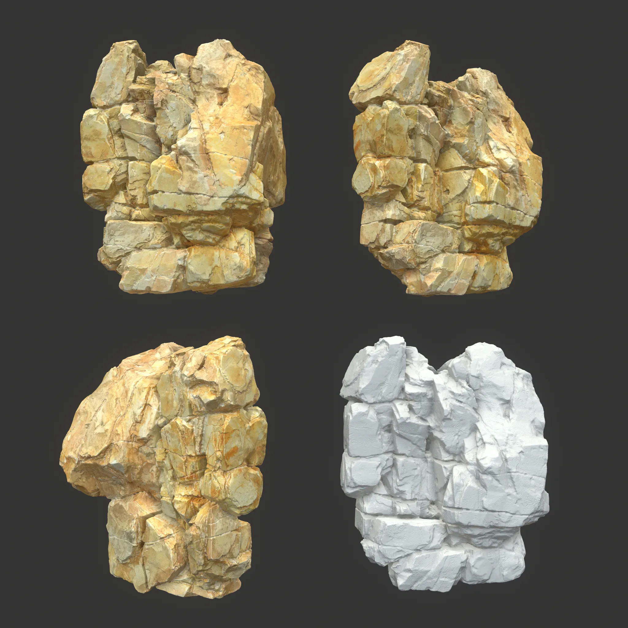 Yellow Modular Rock 230706