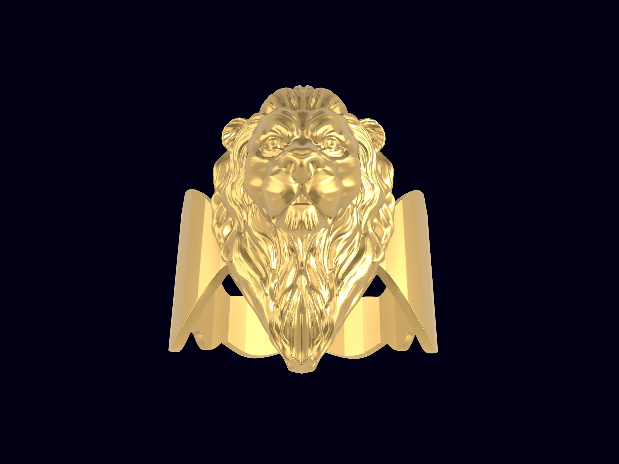 Fierce Lion ring