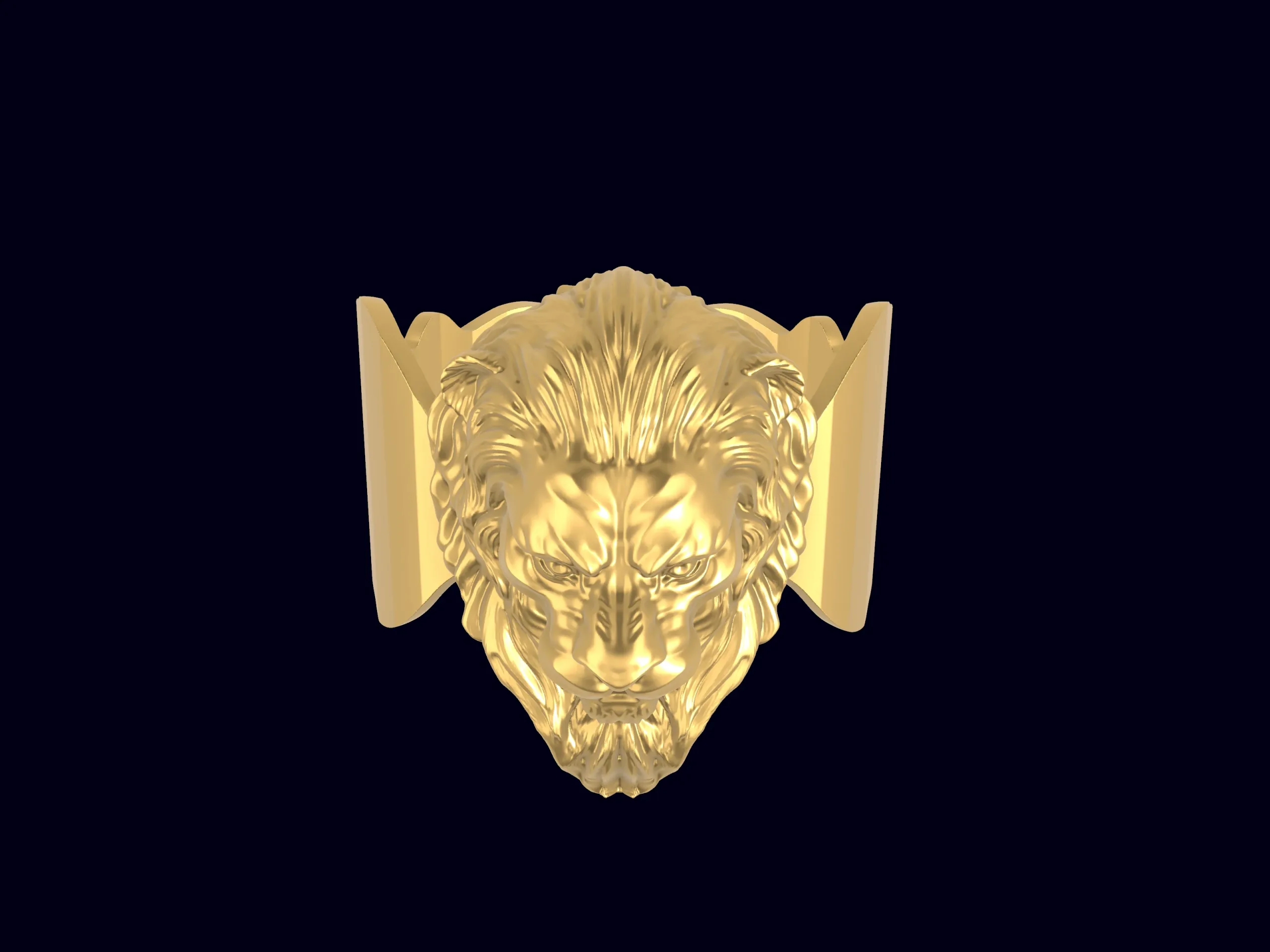 Fierce Lion ring