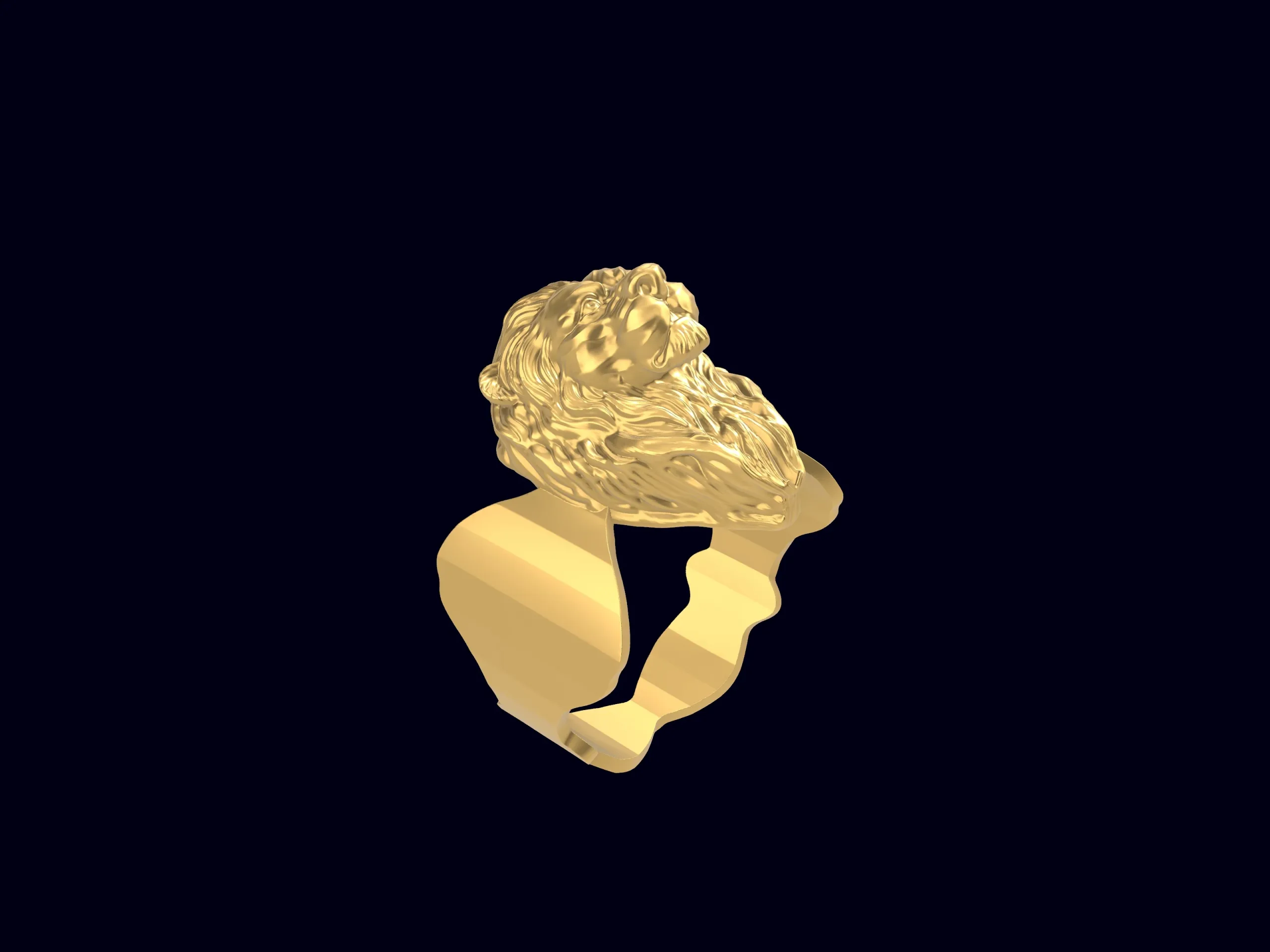 Fierce Lion ring