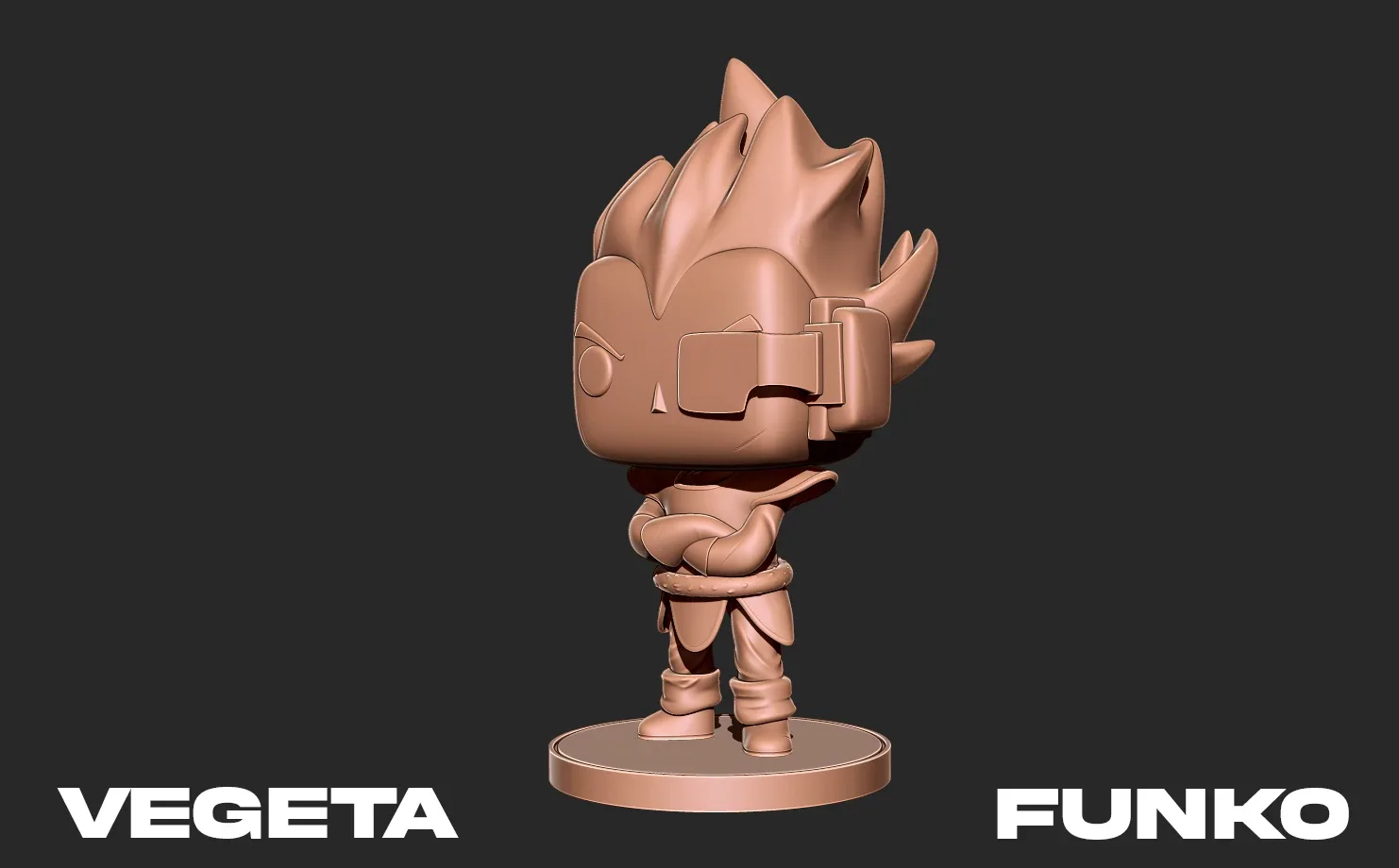 Vegeta funko Character 3D print model