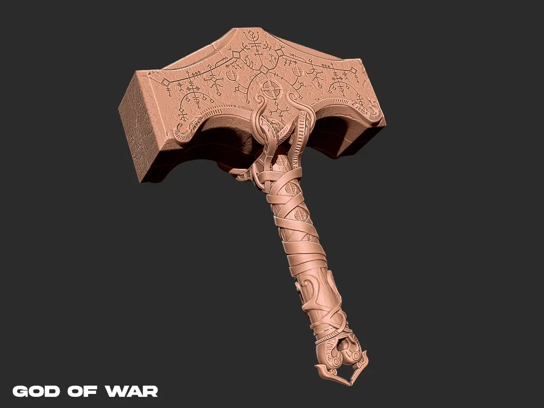 Mjolnir God of war 3D print model