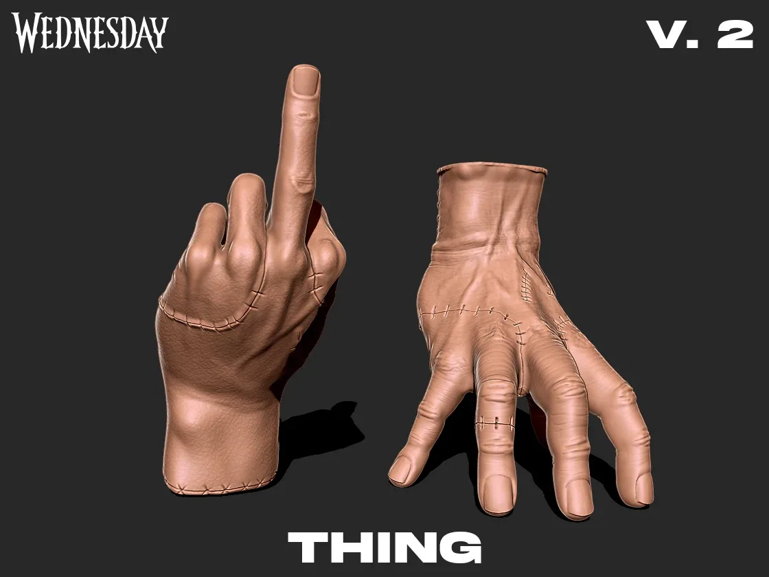 THING V-2 WEDNESDAY SERIES 3D PRINT MODEL