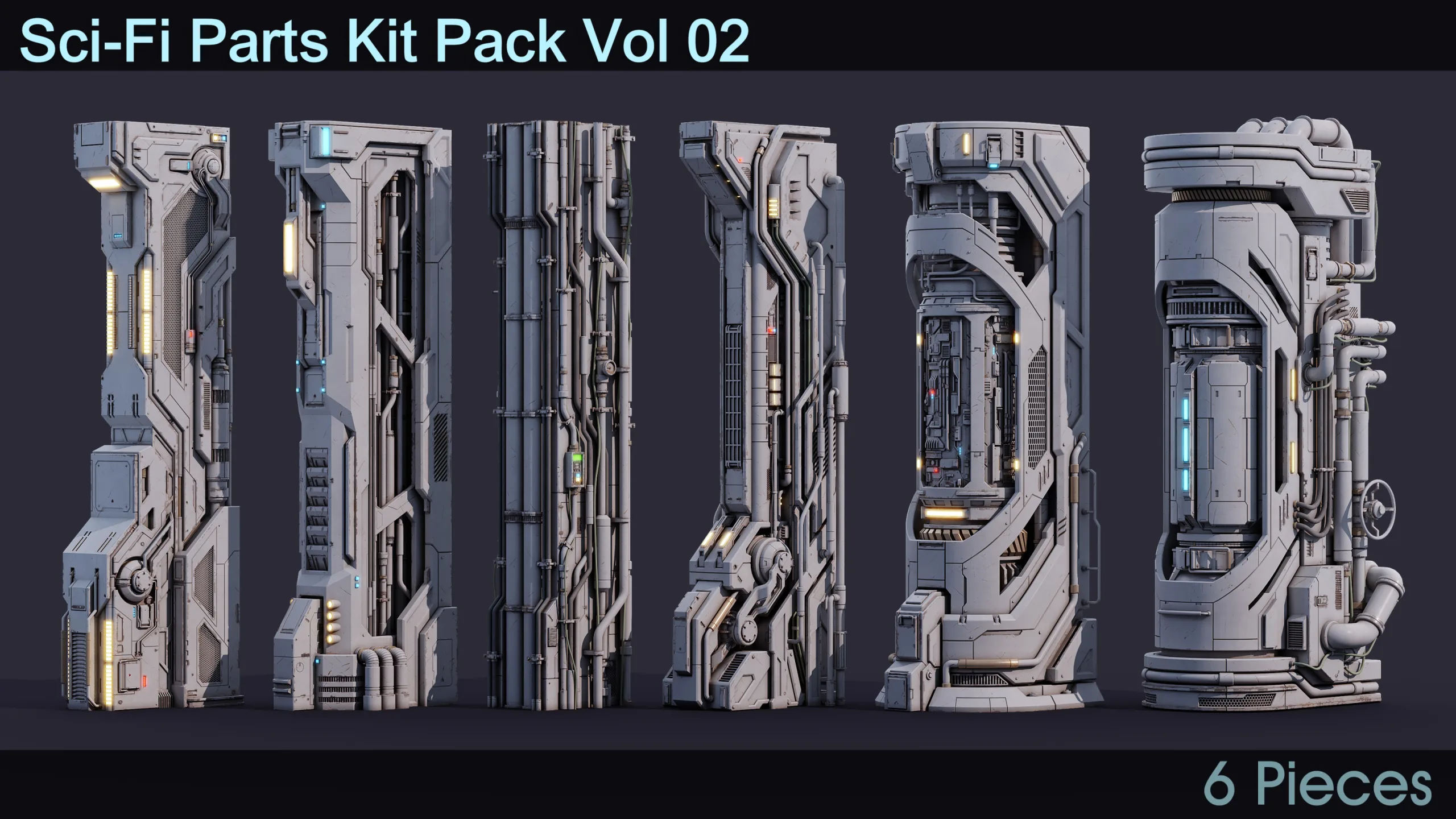 Sci-Fi Parts Kit Pack Vol 02 Column