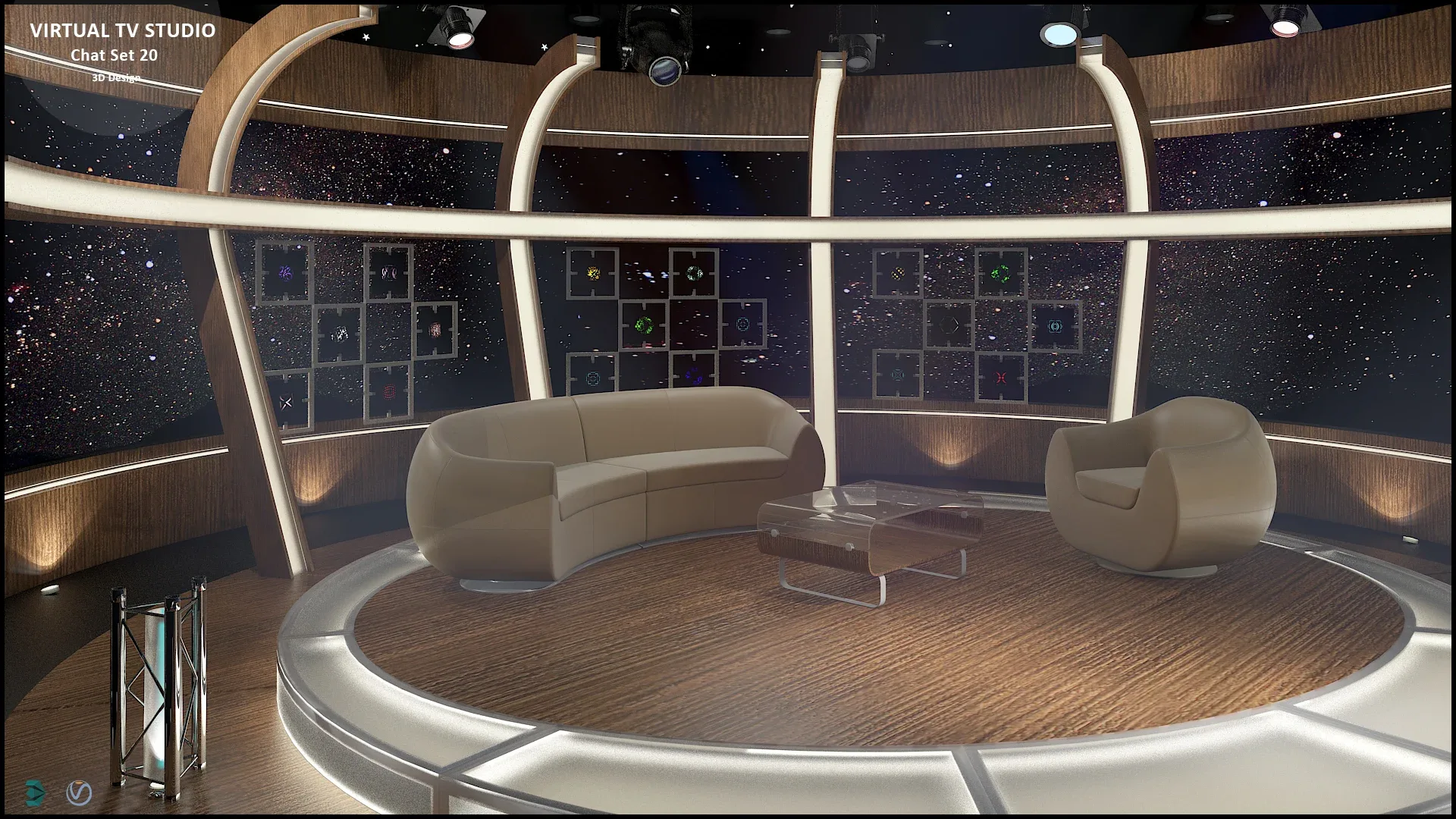 Virtual TV Studio Sets - Collection Vol 9 - 2 PCS DESIGN