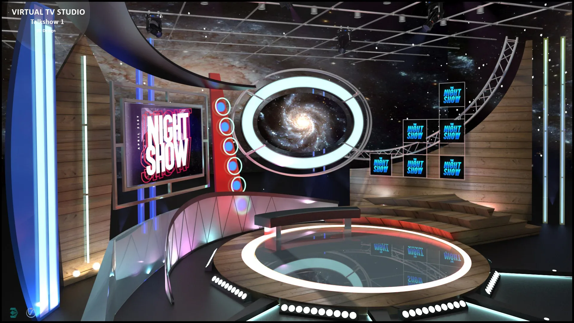 Virtual TV Studio Sets - Collection Vol 10 - 4 PCS DESIGN