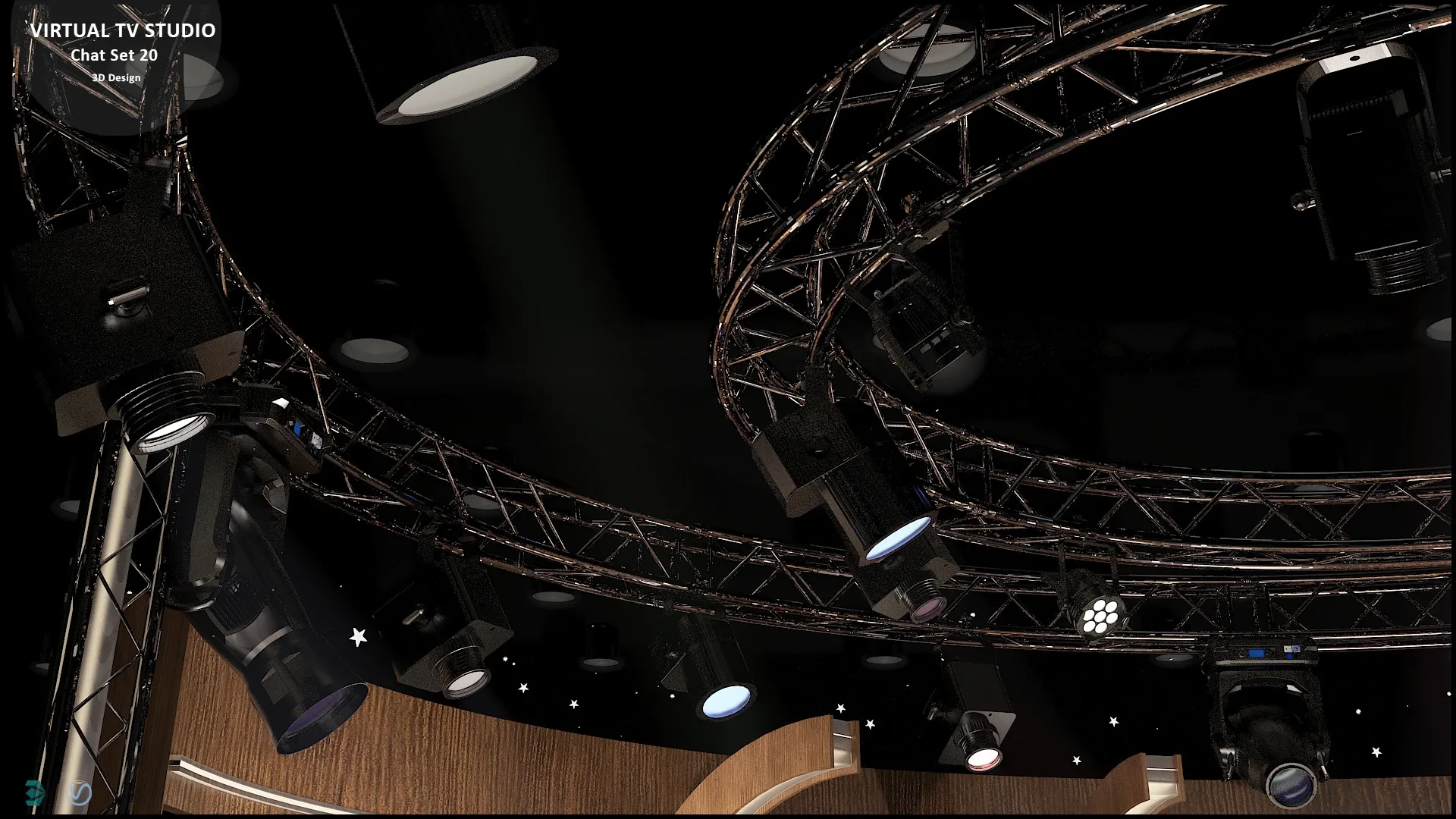 Virtual TV Studio Sets - Collection Vol 10 - 4 PCS DESIGN