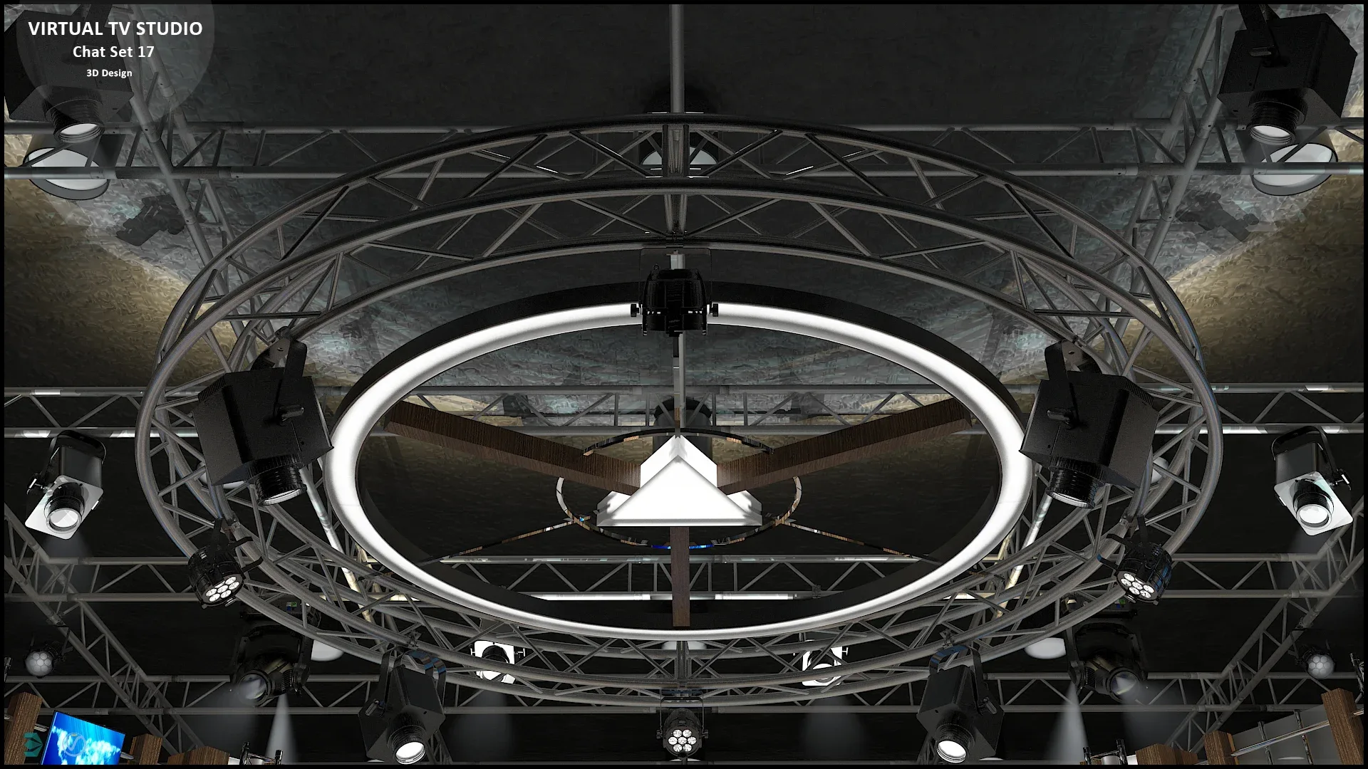 Virtual TV Studio Sets - Collection Vol 10 - 4 PCS DESIGN