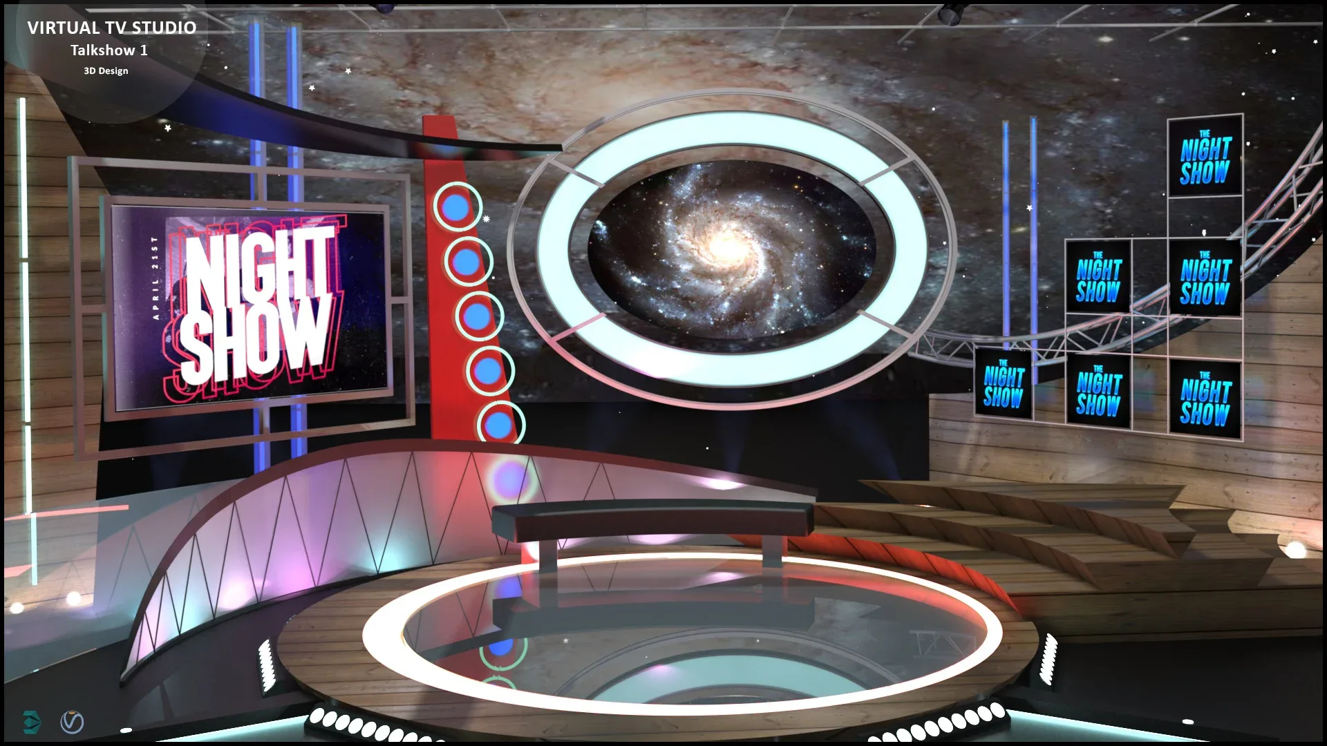 Virtual TV Studio Sets - Collection Vol 10 - 4 PCS DESIGN