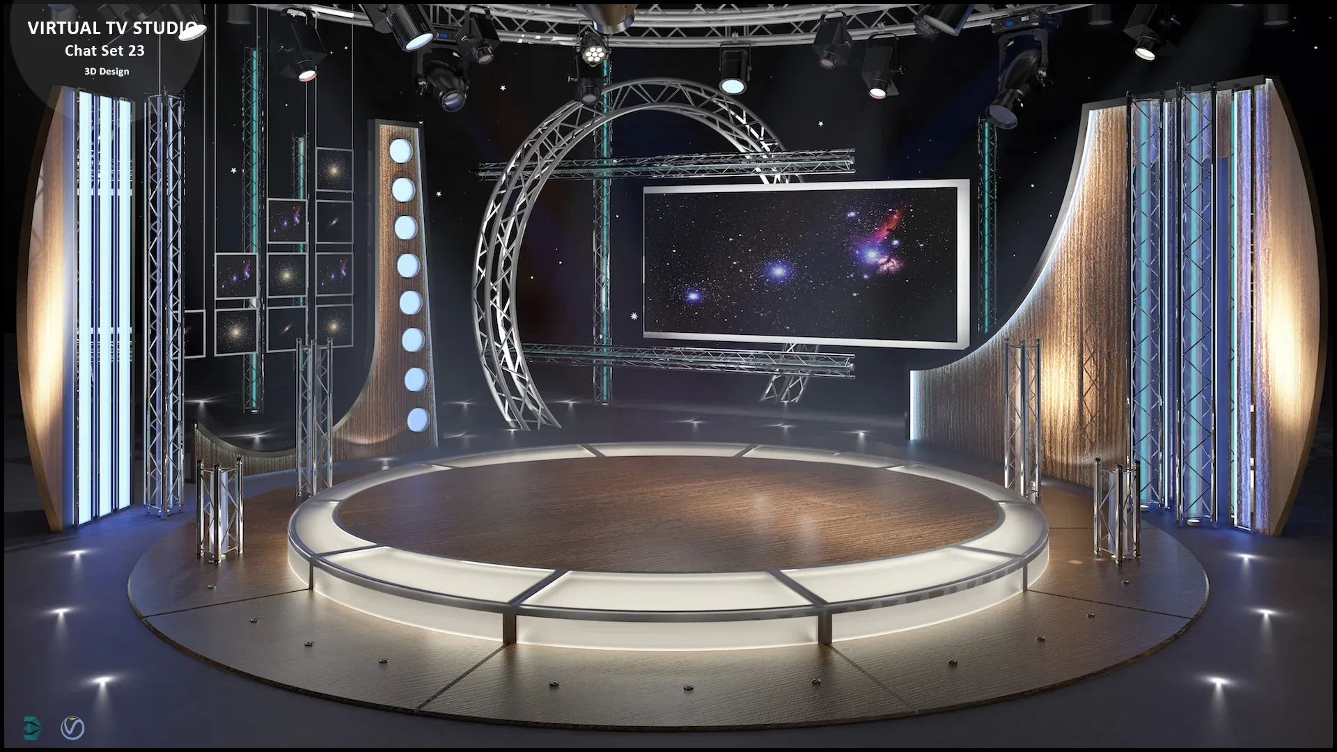 Virtual TV Studio Sets - Collection Vol 10 - 4 PCS DESIGN