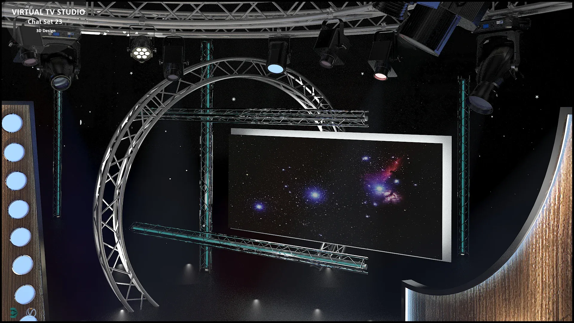 Virtual TV Studio Sets - Collection Vol 10 - 4 PCS DESIGN