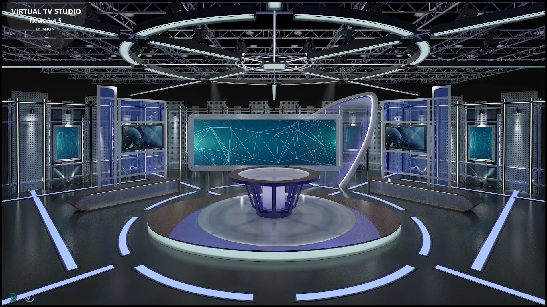 Virtual TV Studio Sets - Collection Vol 16 - 9 PCS DESIGN