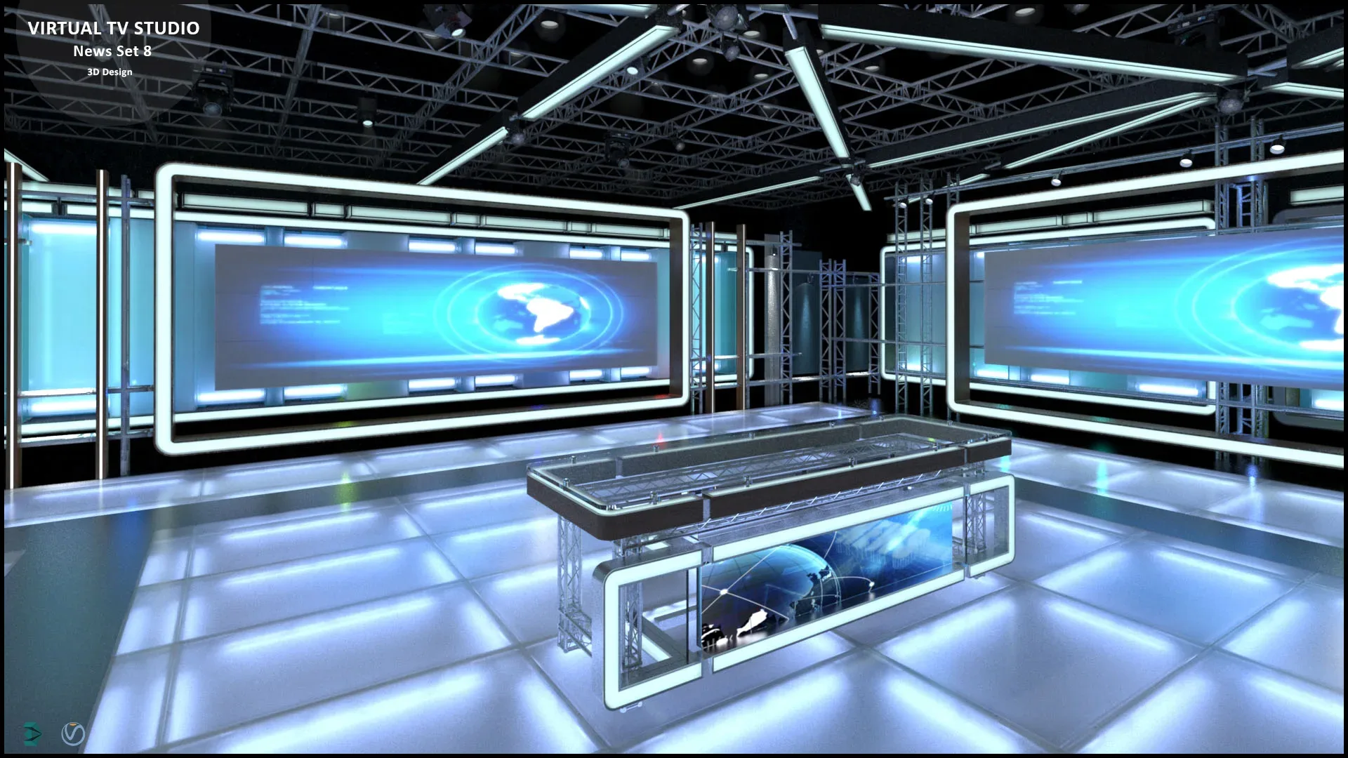 Virtual TV Studio Sets - Collection Vol 16 - 9 PCS DESIGN