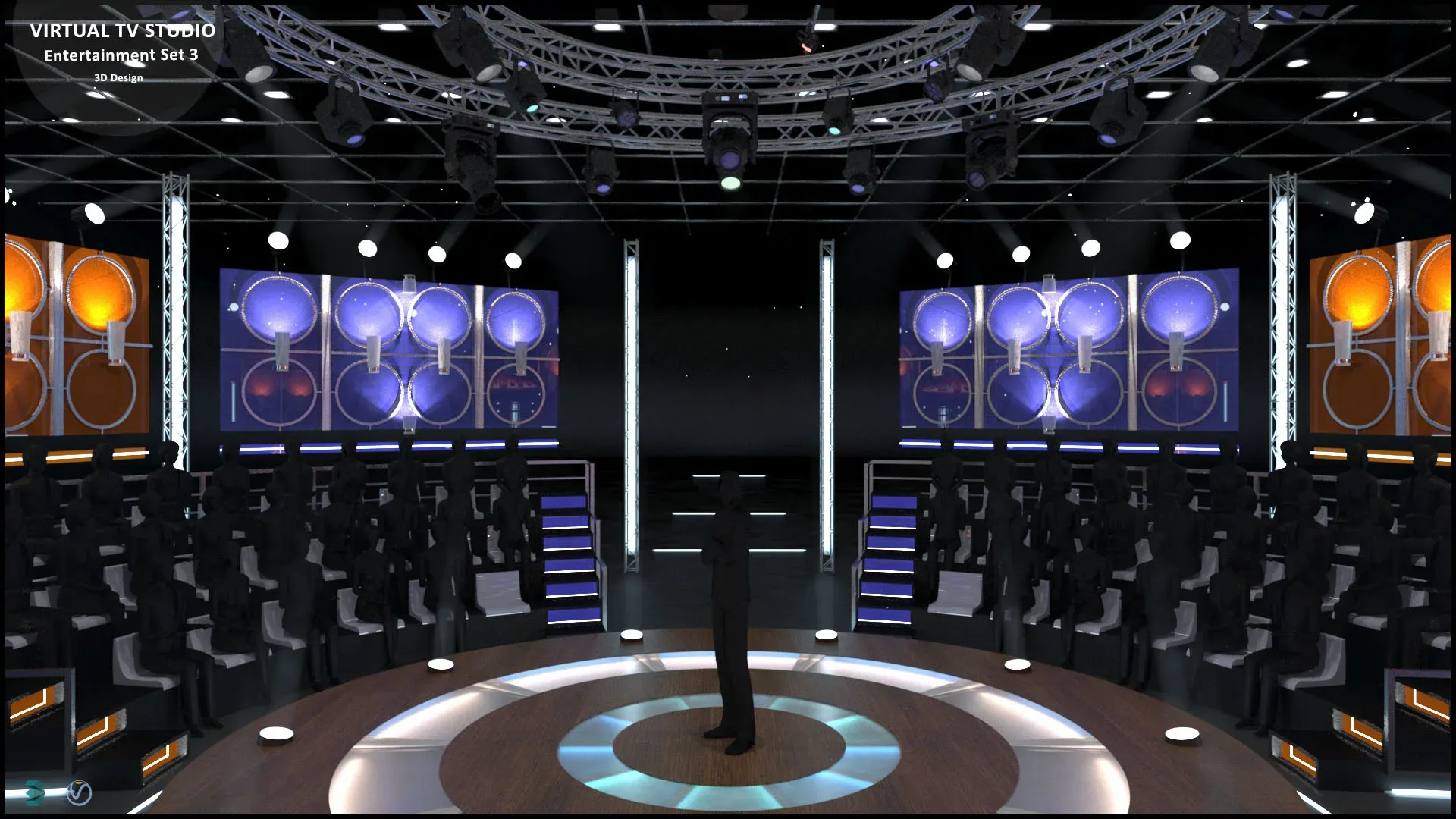 Virtual TV Studio Sets - Collection Vol 16 - 9 PCS DESIGN