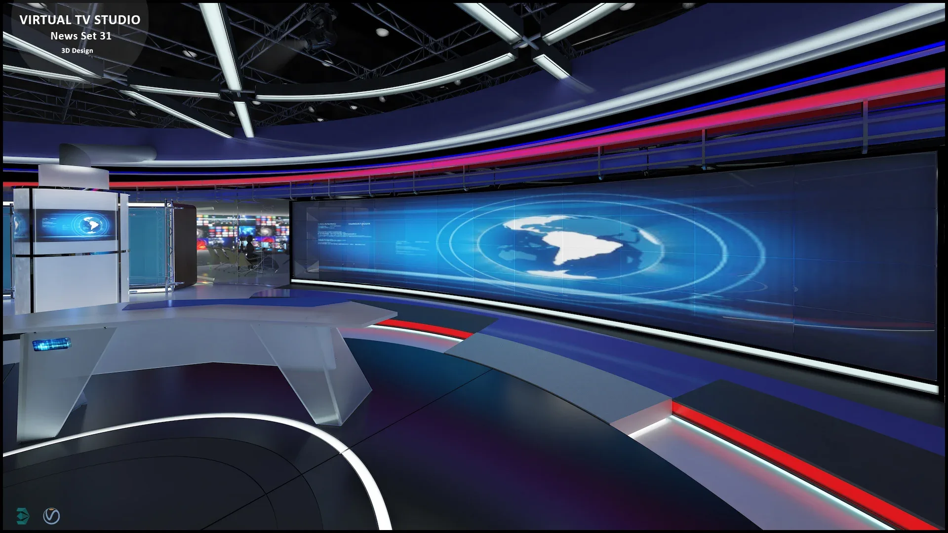 Virtual TV Studio Sets - Collection Vol 16 - 9 PCS DESIGN