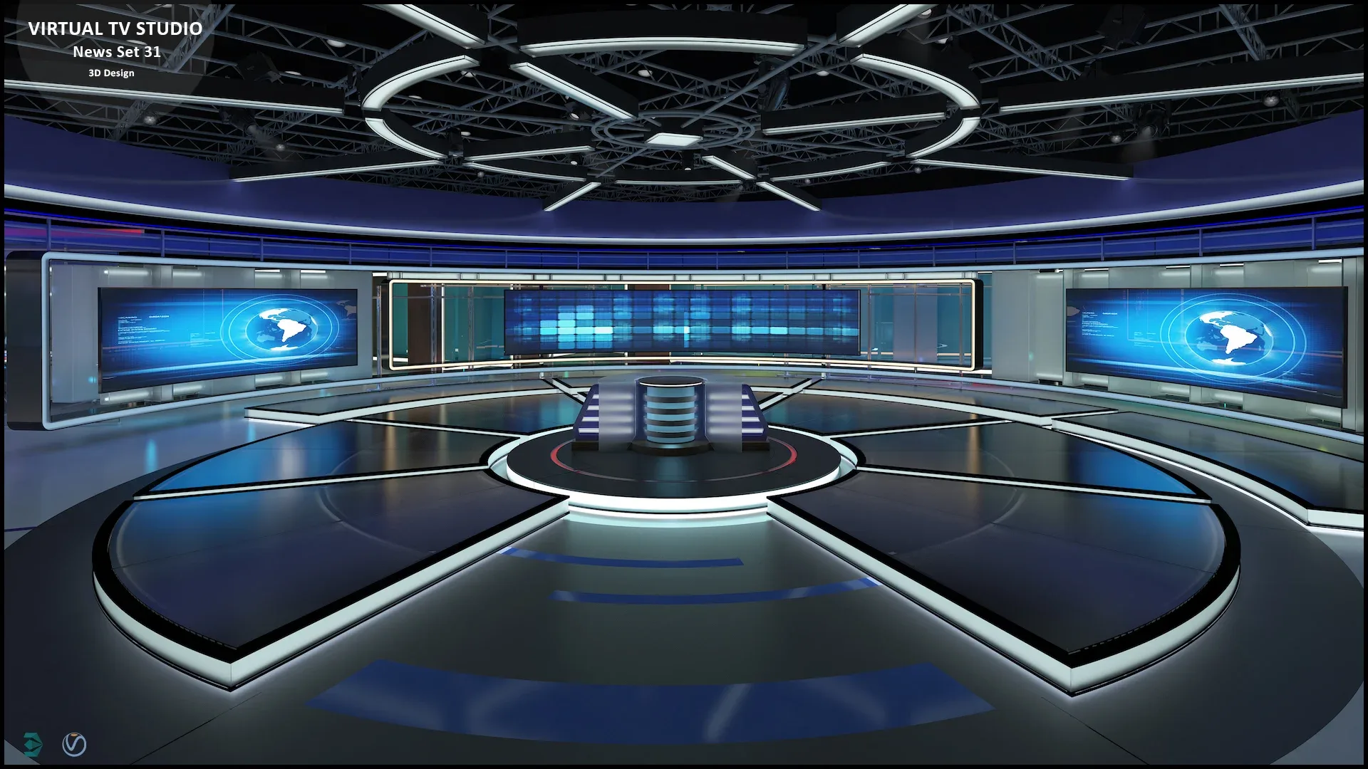 Virtual TV Studio Sets - Collection Vol 16 - 9 PCS DESIGN