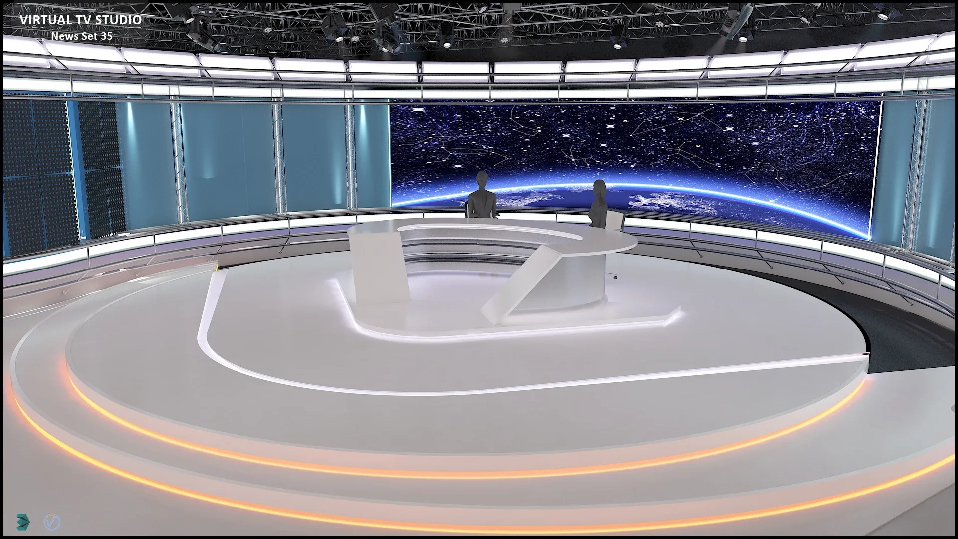 Virtual TV Studio Sets - Collection Vol 16 - 9 PCS DESIGN