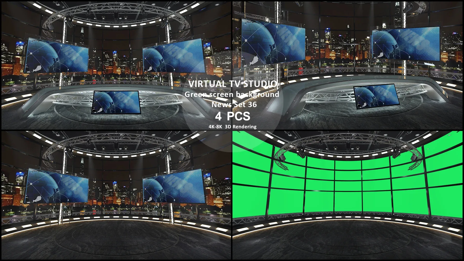 Virtual TV Studio Sets - Collection Vol 16 - 9 PCS DESIGN