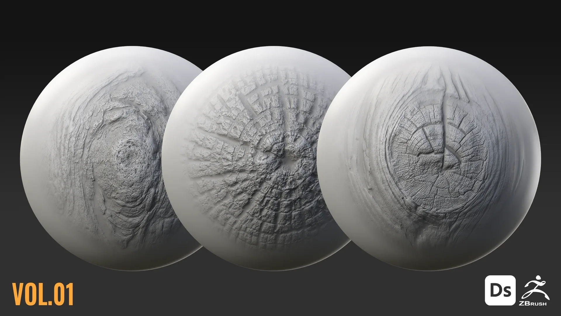150 WOOD BRUSHES + 4K SEAMLESS ALPHAS - VOL 01