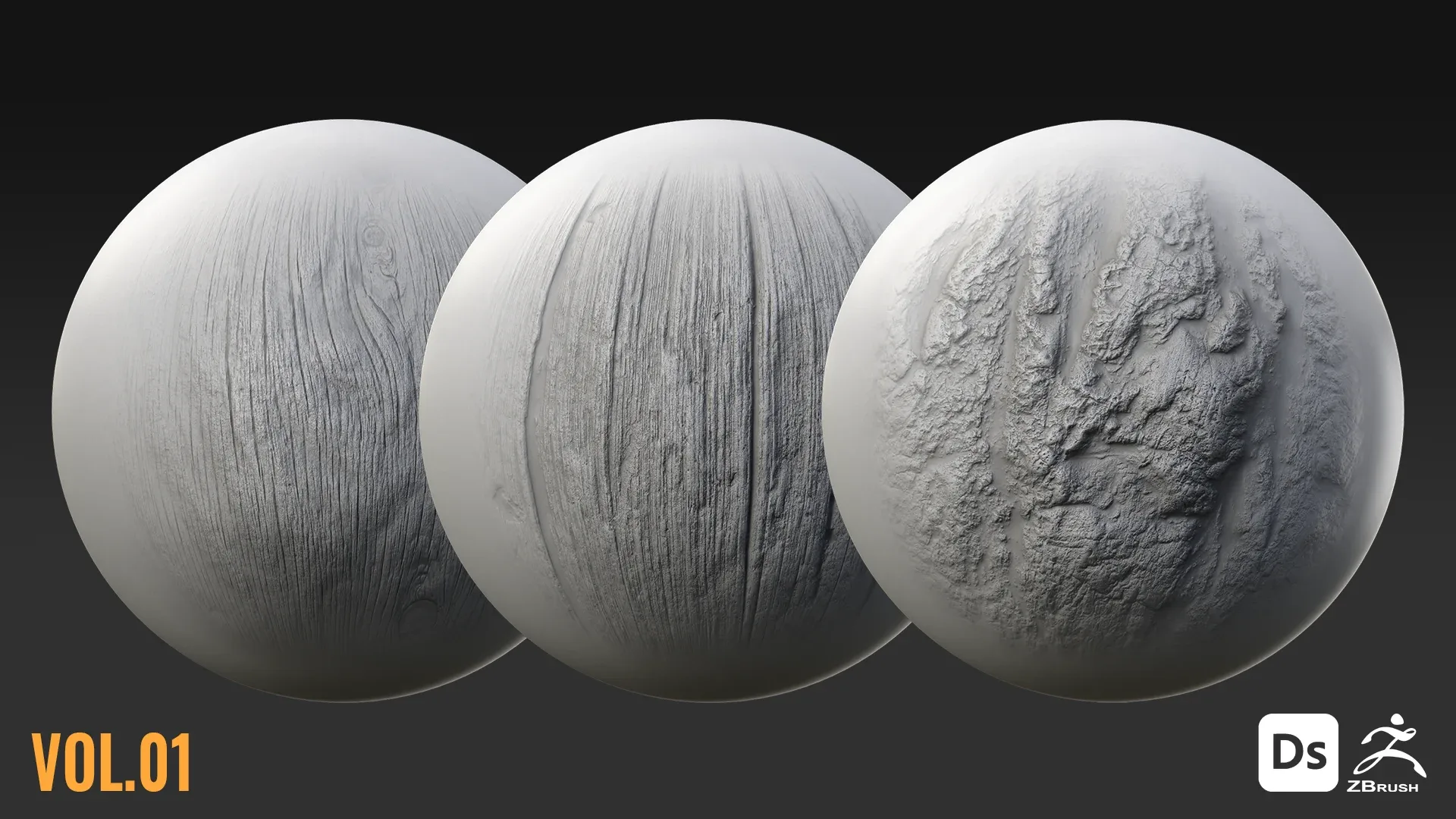 150 WOOD BRUSHES + 4K SEAMLESS ALPHAS - VOL 01