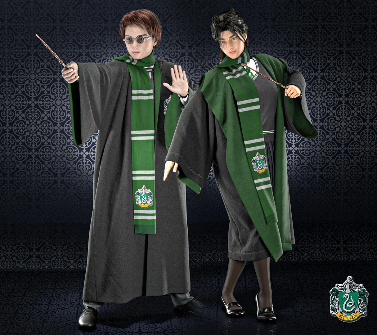 Hogwarts uniforms (Marvelous Designer & Clo3d & FBX & OBJ & Texture)