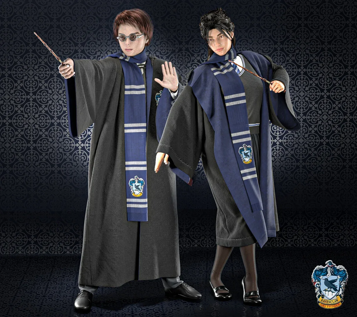Hogwarts uniforms (Marvelous Designer FlippedNormals