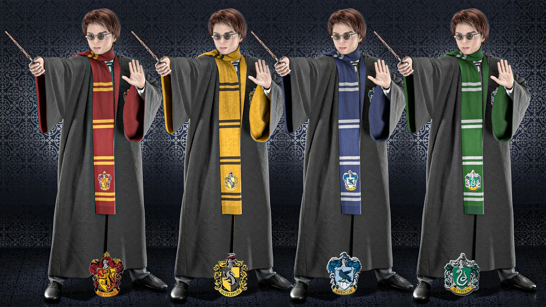 Hogwarts uniforms (Marvelous Designer FlippedNormals