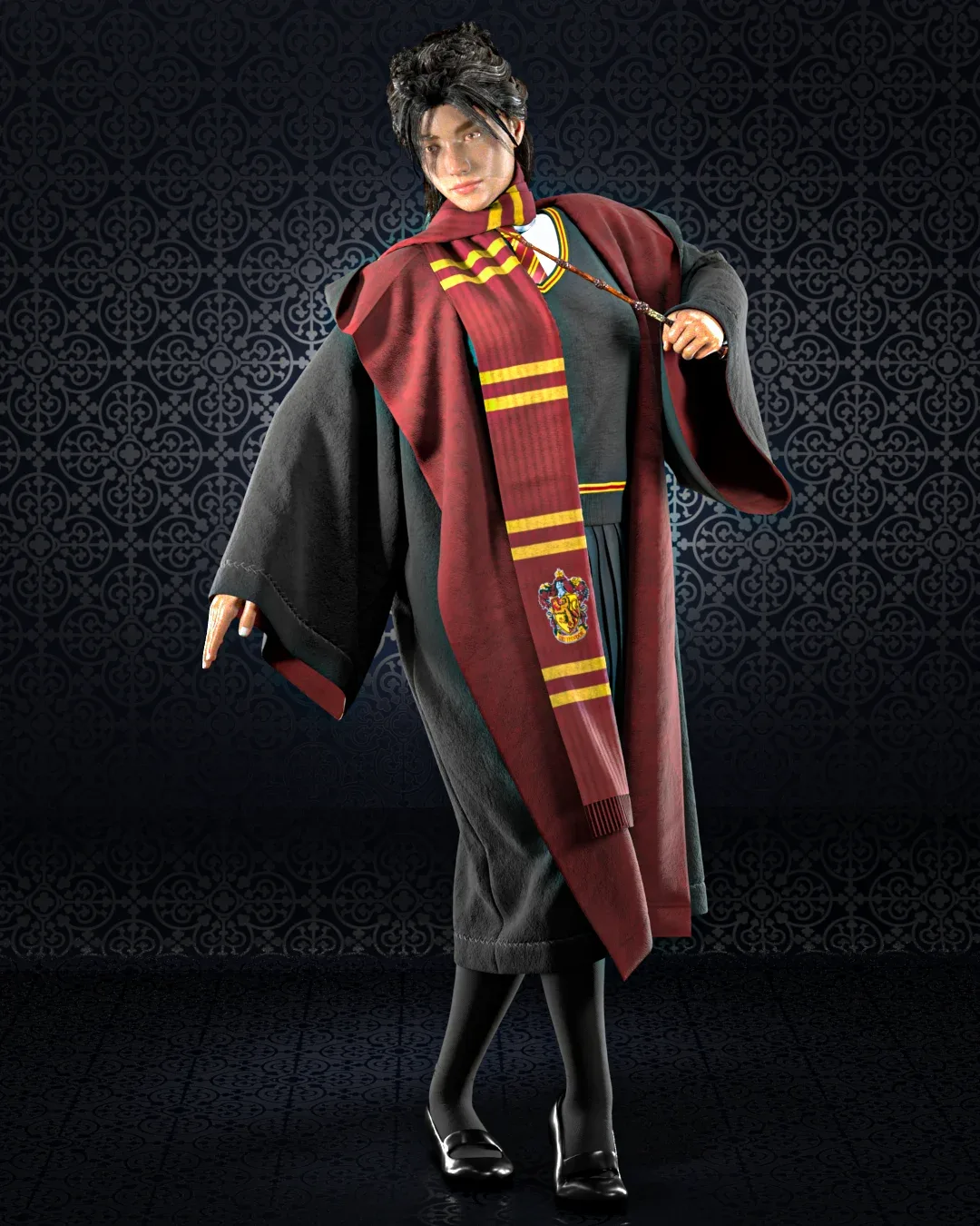 Hogwarts uniforms (Marvelous Designer & Clo3d & FBX & OBJ & Texture)