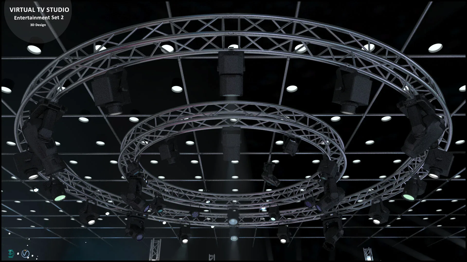 Virtual TV Studio Sets - Collection Vol 15 - 4 PCS DESIGN