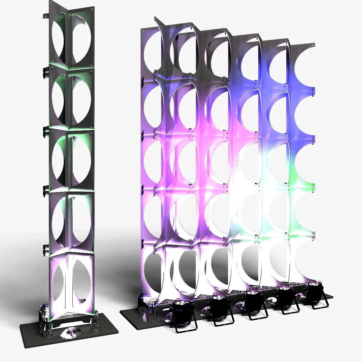 Stage Decor Collection 00 - Modular Wall Column 36 PCS