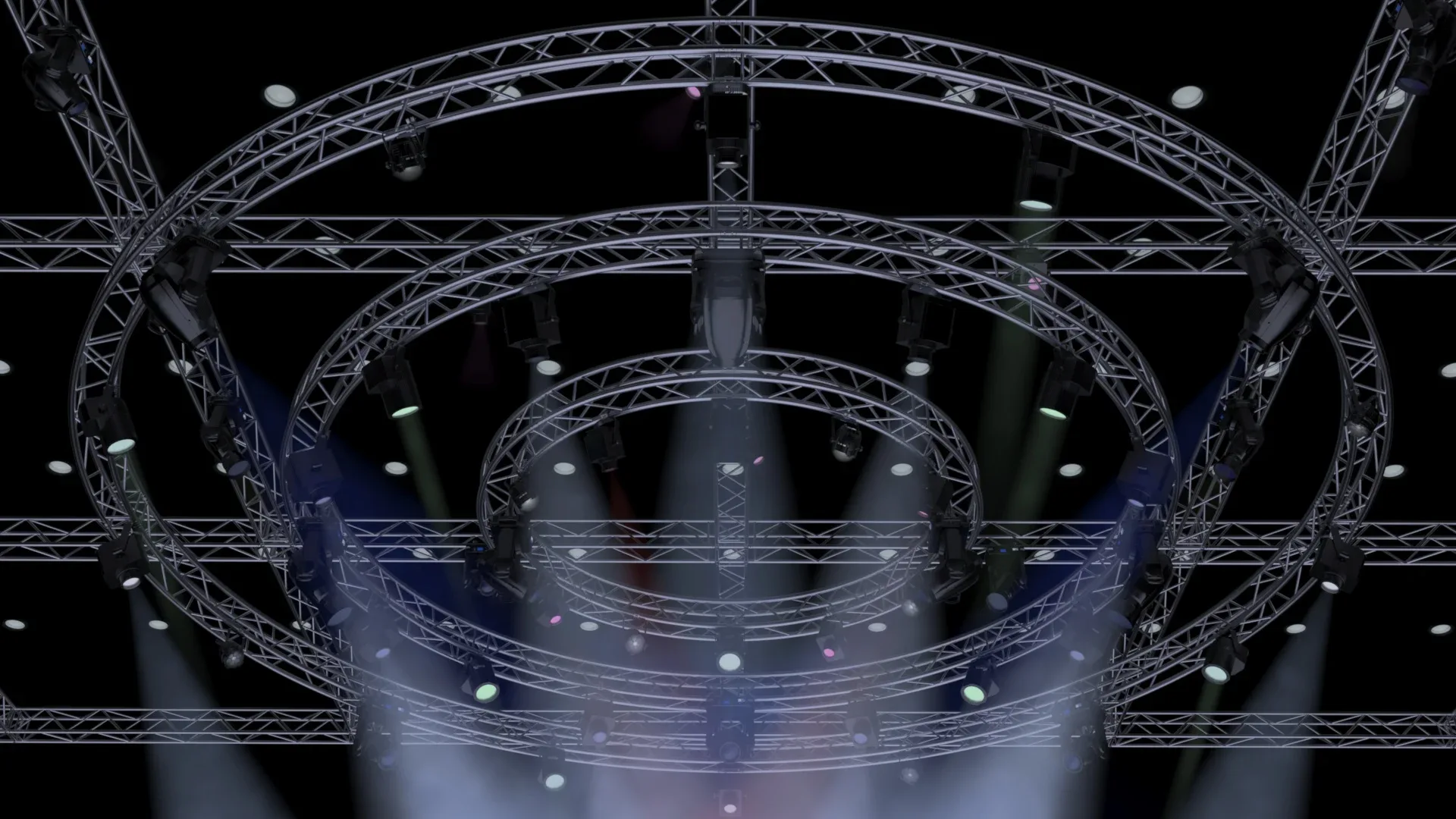 TV Studio Stage Truss and Lights