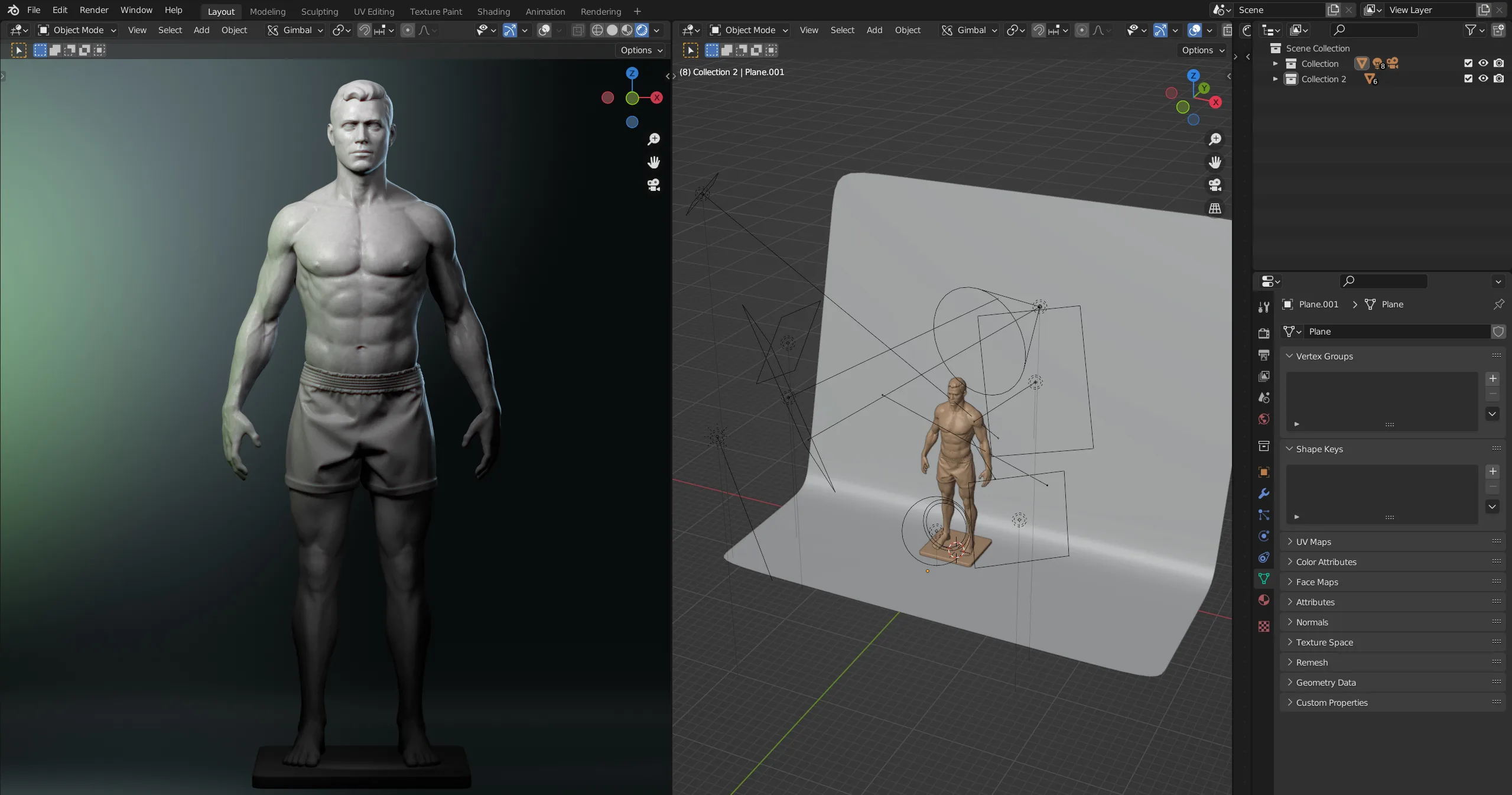 Male body Highpoly model Anatomy