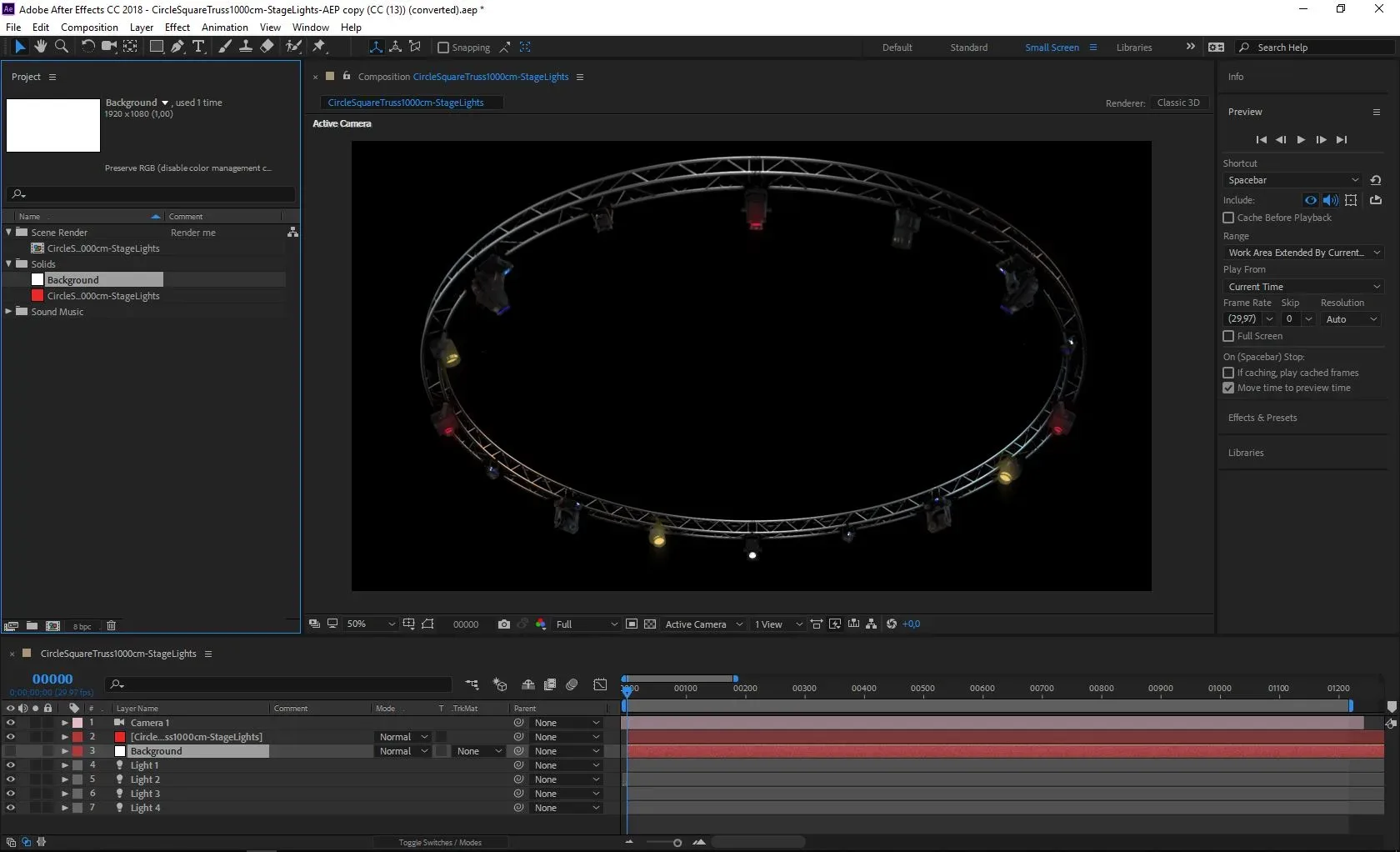 Circle Square Truss1000cm-Stage Lights