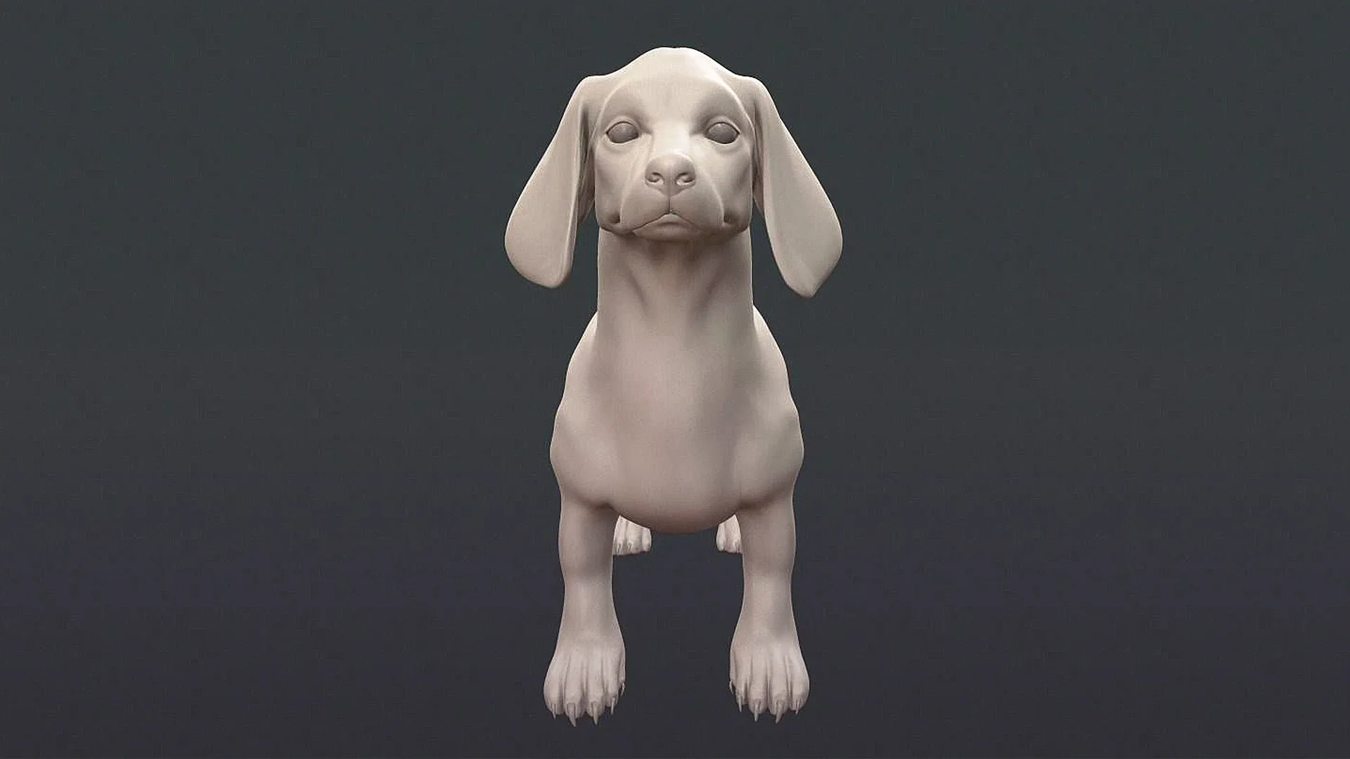 Dachshund Dog - Topology + UV Map