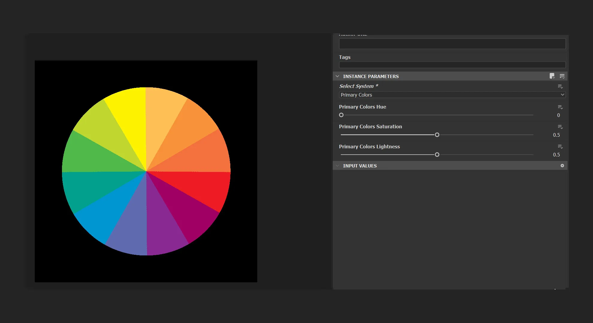 Color Palette Generator Substance (Substance 3D Painter and Substance 3D Designer)