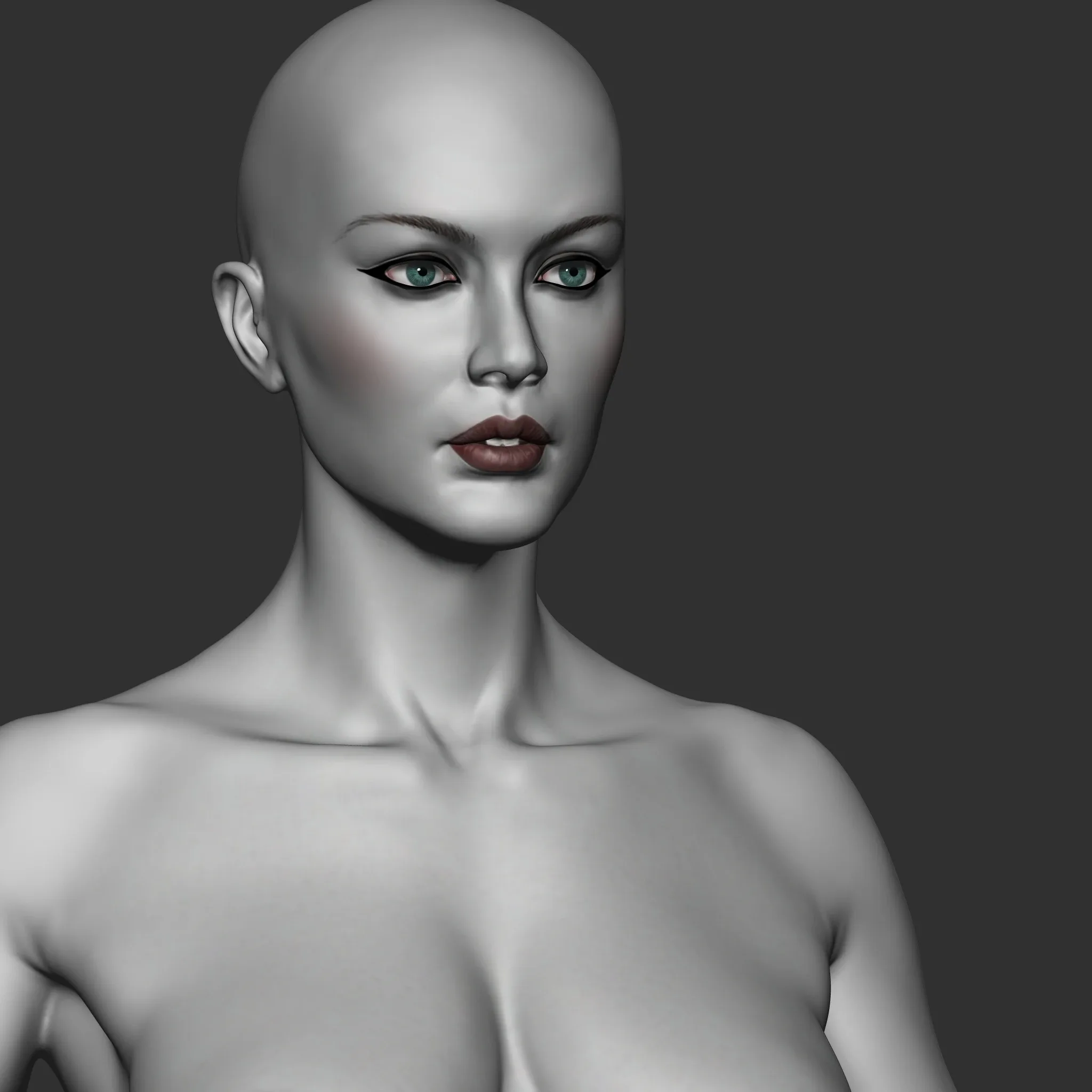 Highpoly Female  Basemesh Sculpted in Zbrush