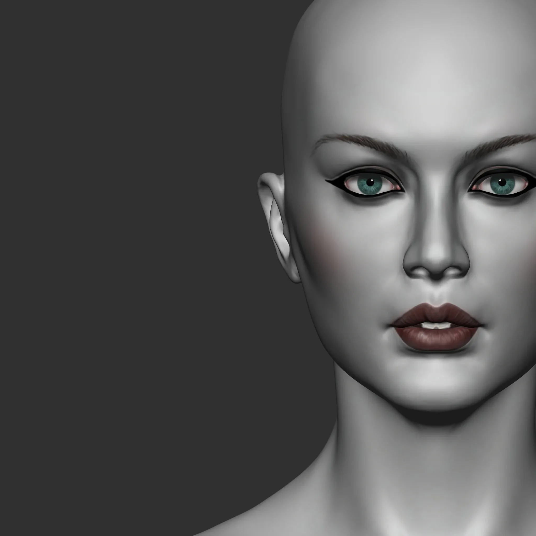 Highpoly Female  Basemesh Sculpted in Zbrush