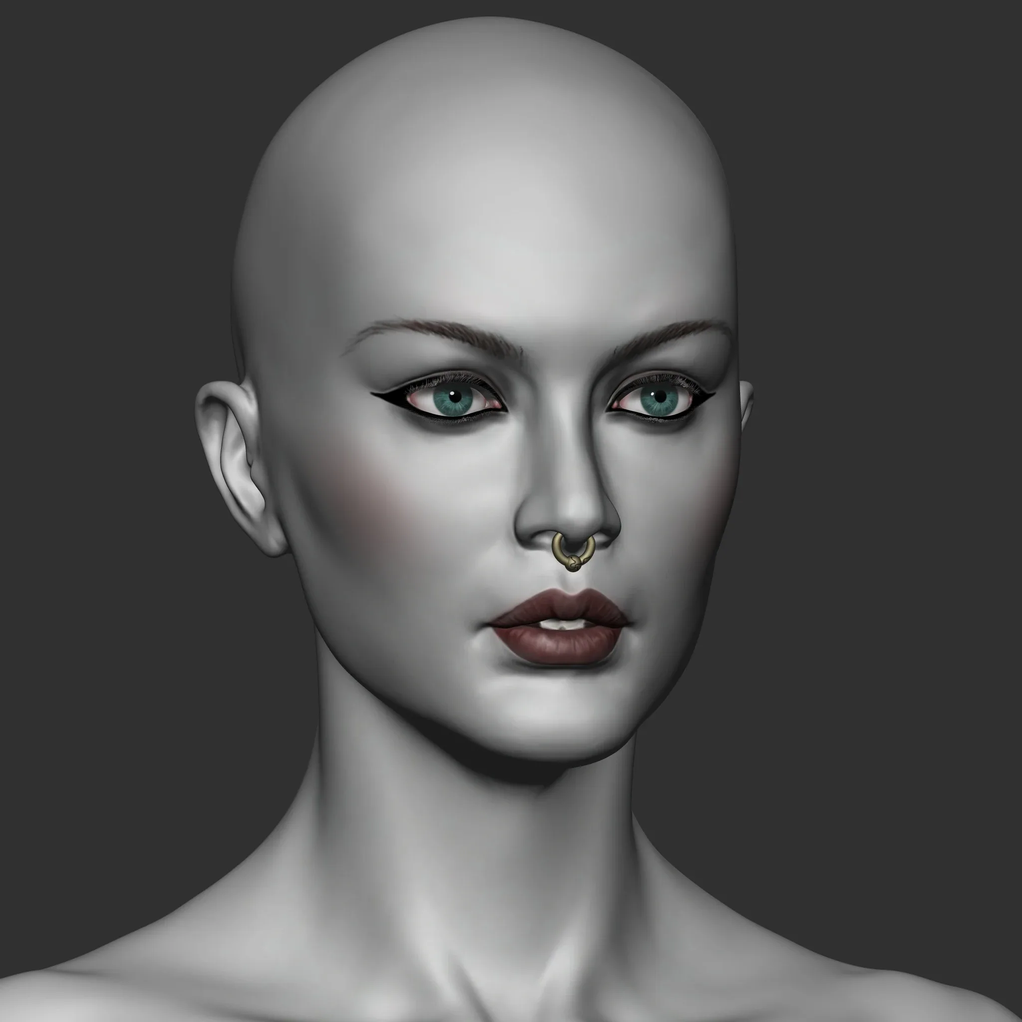 Highpoly Female  Basemesh Sculpted in Zbrush