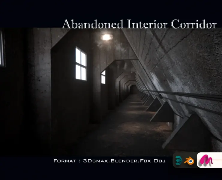 Abandoned Interior Corridor