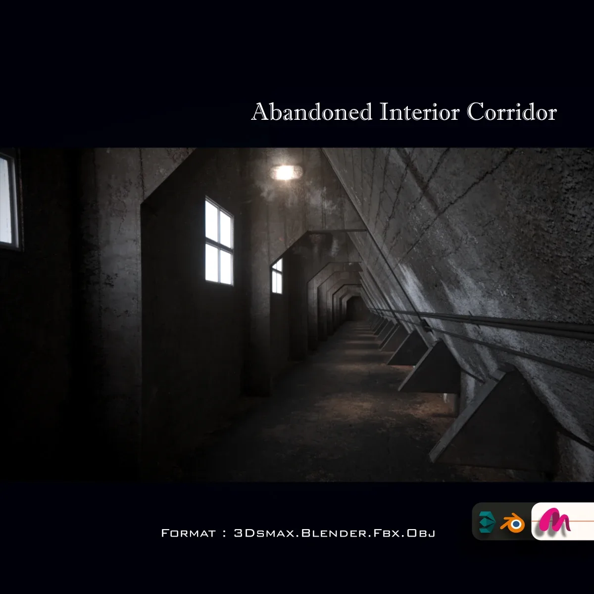 Abandoned Interior Corridor