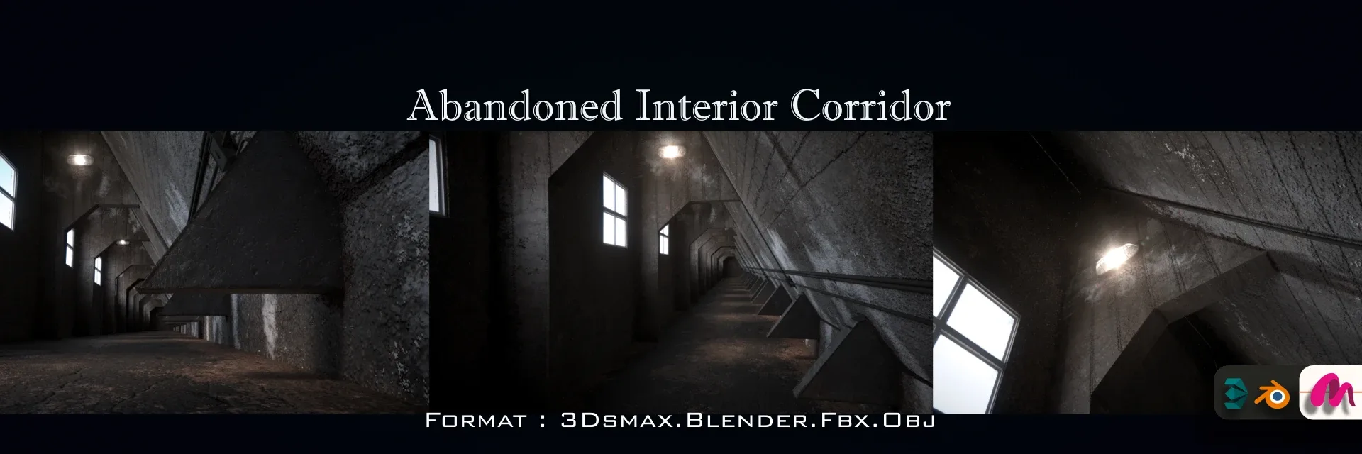 Abandoned Interior Corridor