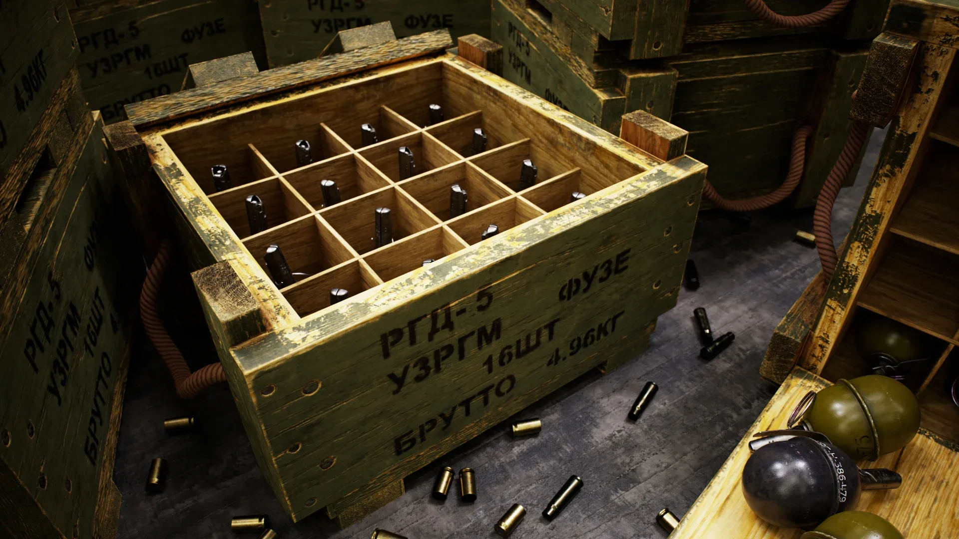 RGD-5 Grenade and Crate