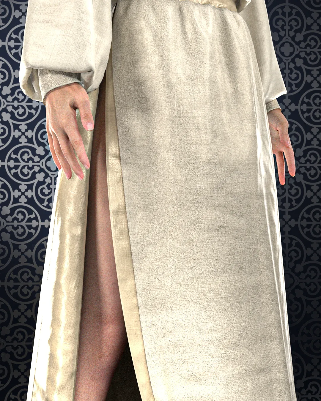 Dress No.4 (Marvelous Designer & Clo3d & FBX & OBJ & Texture)